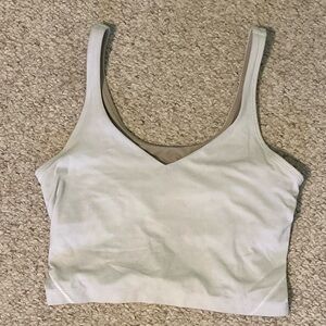 Lululemon Sport Bra Top Size Small White Athleisure